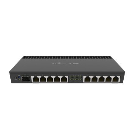 MikroTik Mikrotik Wired Ethernet Router RB4011iGS+RM, Quad-core 1.4Ghz CPU, 1GB RAM, 512 MB, 1xSFP+, 1xSerial console port, PCB Temperatu
