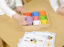 MASTERKIDZ Kubeczki I Klocki Kwadratowe Zabawka Drewniana Sorter Kolorów Montessori