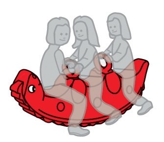 BIG Bujak na Biegunach Dinozaur Wieloosobowy