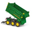 Rolly Toys rollyMulti Trailer - Przyczepa Wywrotka Rolly Multi John Deere 3 osiowa