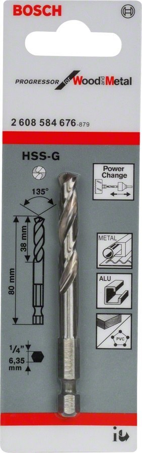 BOSCH WIERTŁO CENT.HSS-G 6-KĄT