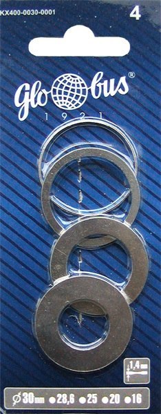 GLOBUS PIERŚCIENIE REDUKCYJNE 1.4, 4 SZTUKI