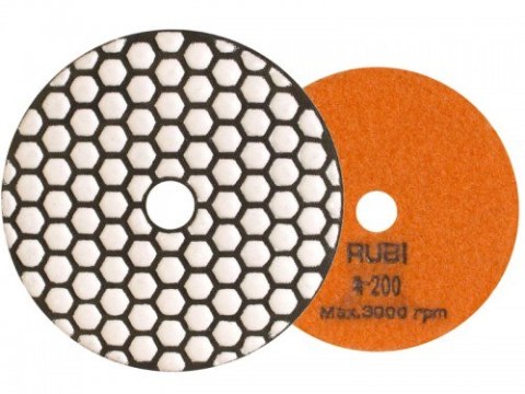 RUBI TARCZA DIAMENTOWA DO POLEROWANIA NA SUCHO FI 100 MM GR. 200