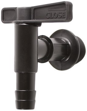 PROSPERPLAST KRAN DO ZBIORNIKA NA DESZCZÓWKĘ CANTAP - CZARNY