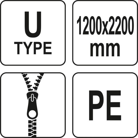 YATO OSŁONA PRZECIWPYŁOWA DO DRZWI TYP U 220 X 120 CM