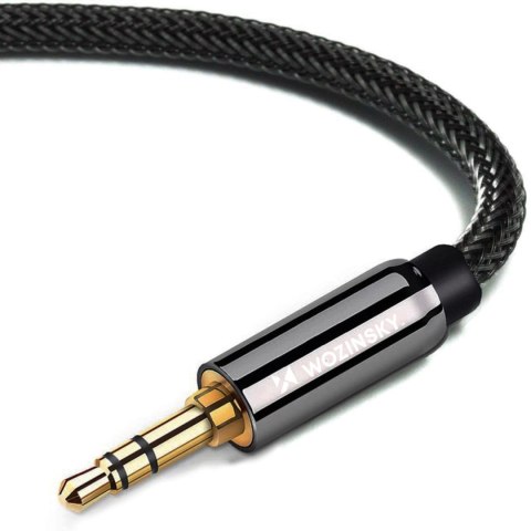 Uniwersalny kabel przewód mini jack AUX 3m czarny