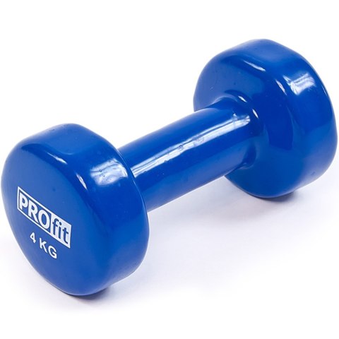 ND05_H0189 DK 4102 Hantel winylowy Profit 4 kg niebieski DK 4102