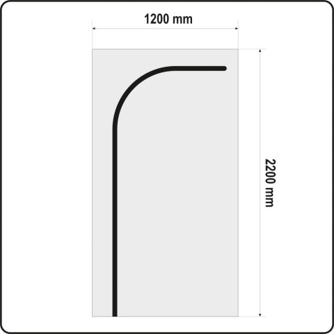 YATO OSŁONA PRZECIWPYŁOWA DO DRZWI TYP L 220 X 120 CM