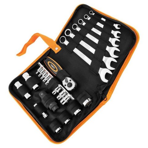 NEO ZESTAW NARZĘDZI DO MOTOCYKLA 25 SZT.MIĘKKIE ETUI