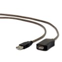 Cablexpert Cablexpert | Przedłużacz USB | Żeńskie | 4-pinowe USB typu A | Męskie | Czarne | 4-pinowe USB typu A | 10 m