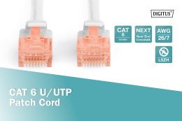 Digitus Digitus | CAT 6 | Kabel krosowy | Skrętka nieekranowana (UTP) | Męski | RJ-45 | Męski | RJ-45 | Szary | 1 m