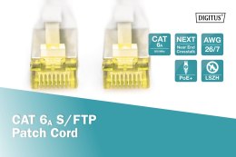Digitus Digitus | CAT 6a | Kabel krosowy | Skrętka ekranowana (SFTP) | Męski | RJ-45 | Męski | RJ-45 | Szary | 0,5 m