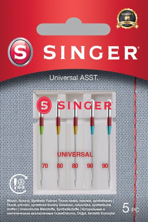 Singer Singer | Uniwersalna igła ASST 5PK do tkanin