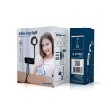Gembird Światło pierścienia do selfie Gembird z uchwytem na telefon | Gembird LED-RING4-PH-01 | Regulacja jasności | Metal + ABS | Czarn
