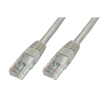 Digitus Digitus | CAT 5e | Kabel krosowy | Skrętka nieekranowana (UTP) | Męski | RJ-45 | Męski | RJ-45 | Szary | 1 m