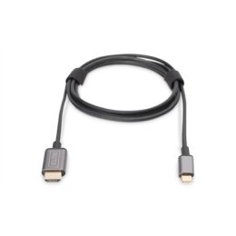 Digitus Kabel adaptera wideo Digitus | 19-pinowy HDMI typu A | męski | 24-pinowy USB-C | męski | czarny | 1,8 m