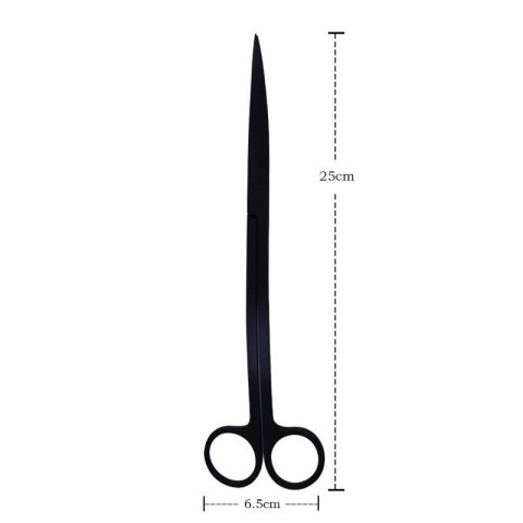 Deep Aqua Nożyczki Fala Czarne 25cm