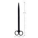 Deep Aqua Nożyczki Proste Czarne 25cm