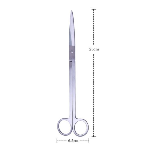 Deep Aqua Nożyczki Proste Srebrne 25cm