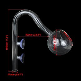 Deep Aqua Szklany Wylot Okrągły 17mm(Wąż 16-22mm)