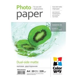 ColorWay ColorWay | 220 g/m² | A4 | Matowy dwustronny papier fotograficzny