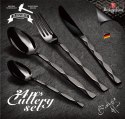 KOMPLET SZTUĆCÓW 24-EL. BŁYSZCZĄCE BERLINGER HAUS BLACK ROYAL BH-2622