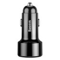 Ładowarka samochodowa Baseus Magic USB + USB-C QC 4.0 PD 45W (czarna)