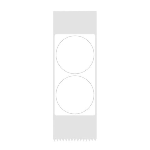 Etykiety Termiczne Niimbot naklejki T 14x28mm 200 sztuk (białe okrągłe)