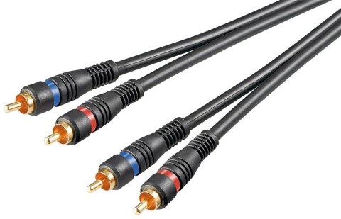 Goobay Goobay | Kabel audio | Wtyk | RCA | RCA | Czarny | 1,5 m