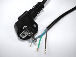 Kabel zasilający montażowy z wtykiem kątowym 10m c