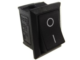 Przełącznik kołyskowy czarny 230V/3A 2pin