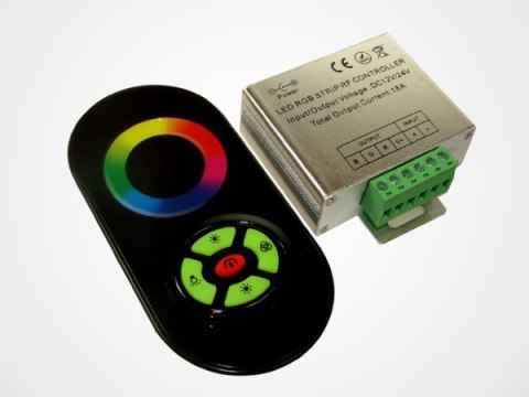 Kontroler LED RF dotykowy 18A 5 key czarny pilot
