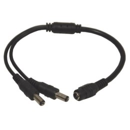 Rozgałęźnik zasilania DC 1gn./2wt. 2,1/5,5 25cm