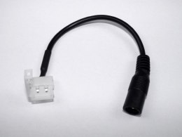 Złączka led 10mm 5050- gniazdo DC 2,5/5,5 na kablu