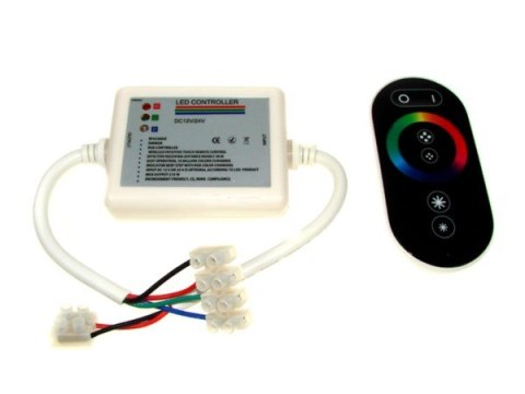 Kontroler LED RF dotykowy 18A 6 key czarny