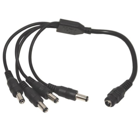 Rozgałęźnik zasilania DC 1gn./4wt. 2,1/5,5 25cm