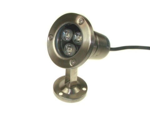 Reflektor led TERTA 3*1W 12V niebieski IP68