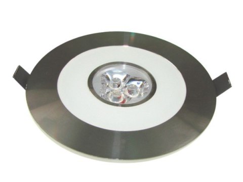 Downlight ARIES green 3*1W biały ciepły,srebrny -