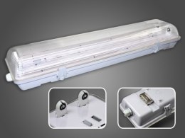 Oprawa świetlówkowa led 2*18W IP65 PC/PC