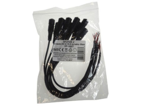 Gniazdo DC 2,1/5,5 na kablu 30cm OP/10SZT