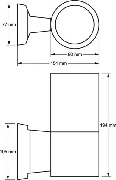Oprawa elewacyjna Kiltor 1x GU10 szary