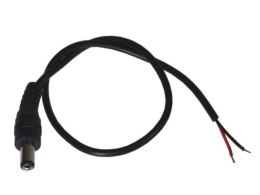 Wtyk DC 2,1/5,5 na kablu 30cm op/100