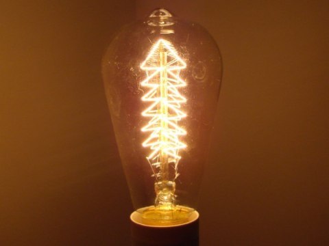 Żarówka węglowa Seleby ST64 40W E27 Christmas Tree