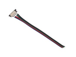 Złączka led 10mm RGB na kablu jednostronna 12cm op