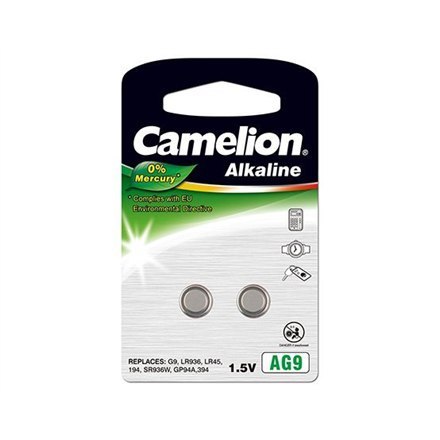 Camelion Camelion | AG9/LR45/LR936/394 | Alkaliczna bateria guzikowa | 2 szt.