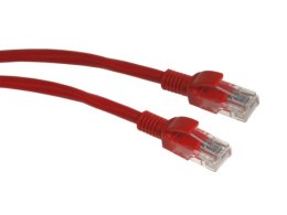 Kabel patchcord UTP5 1,0m czerwony