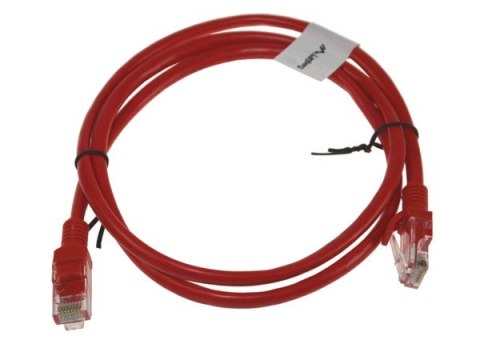 Kabel patchcord UTP5 1,0m czerwony