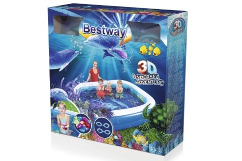 Basen dmuchany 3D 262x175x51+okularki B54177 26149