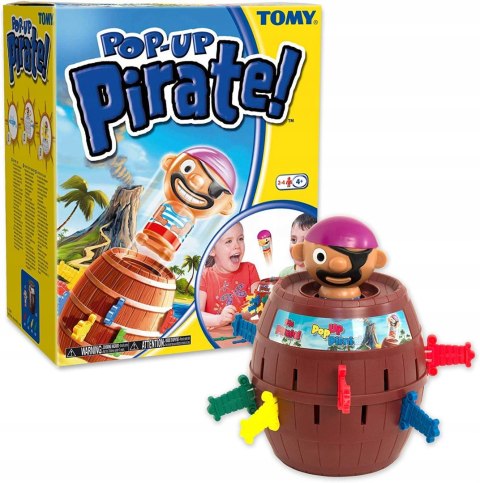 TOMY gra Beczka z wyskakującym piratem T7028