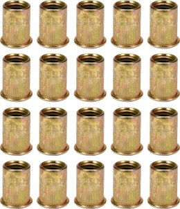 YATO NITONAKRĘTKI STALOWE M6, 20SZT